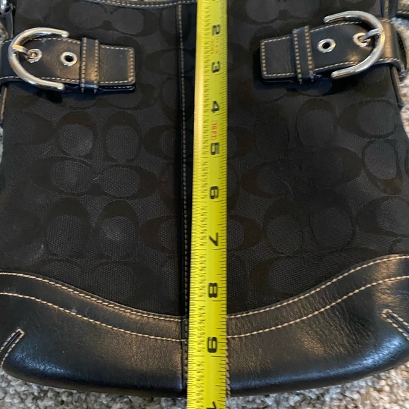 Black Coach Handbag with Digital Authenticity - Picture 8 of 14